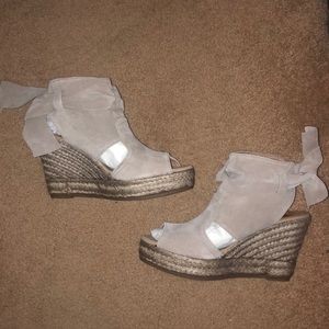 BRAND NEW suede wedges